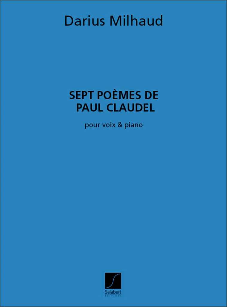 7 Poemes De Claudel Chant-Piano Recueil  